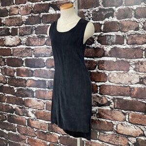 Benjamin Jay Dress Black Cupro Open Back High Low Size Small